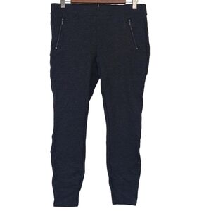 Ann Taylor Womens Crop Jegging Pull On Ponte Pants Side Zip Pockets Size Medium